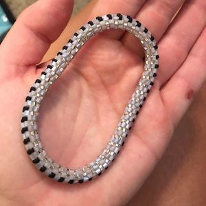 Glass beaded bracelet